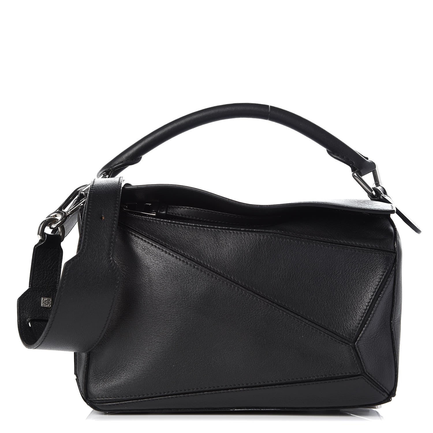 Loewe Calfskin Small Puzzle Bag Black 1 of 11