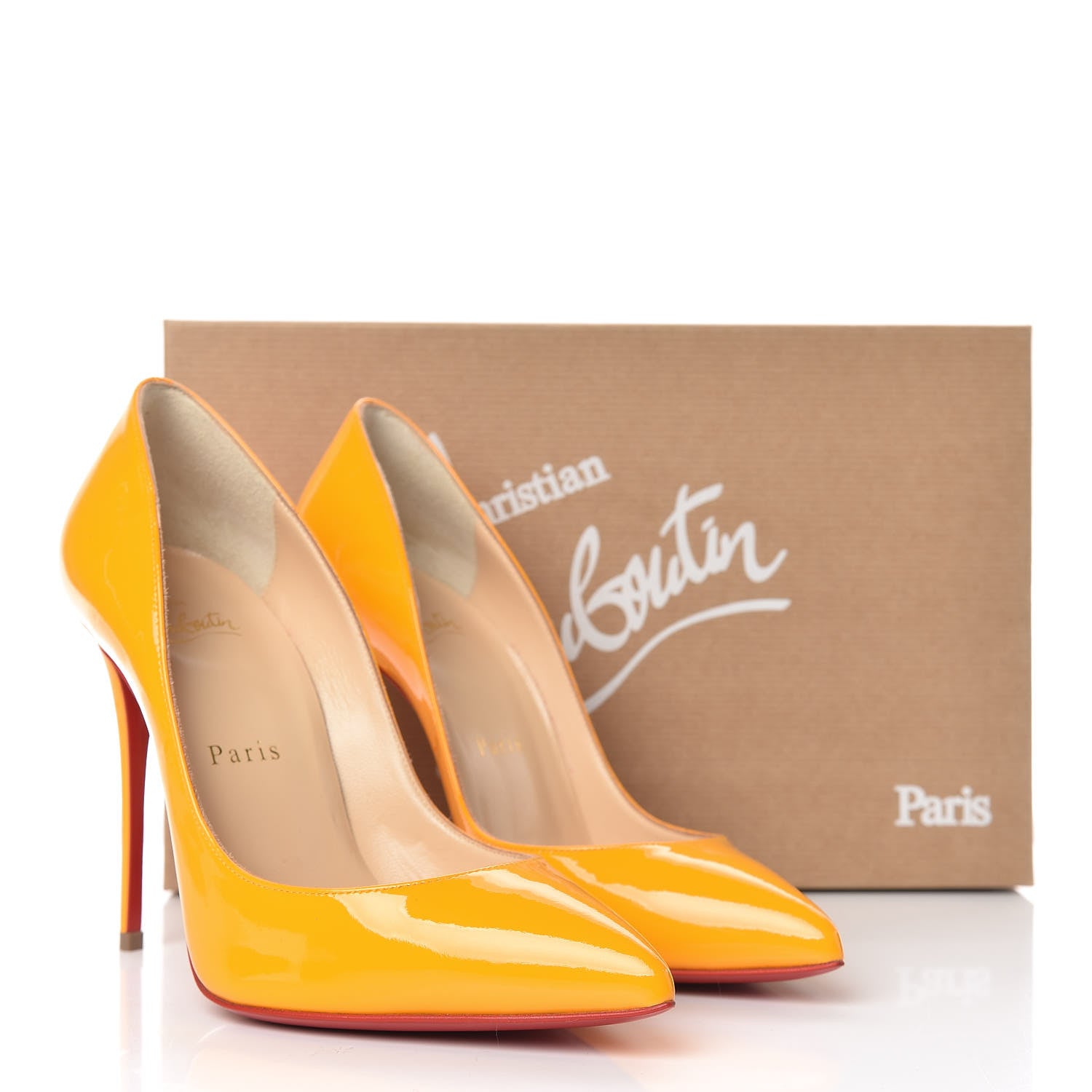 Christian Louboutin Patent Pigalle Follies 100 Pumps 37 Full Moon 9 of 9