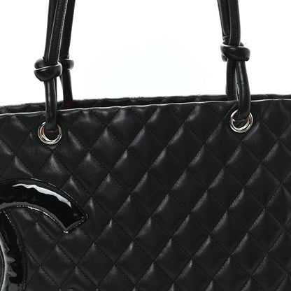 Chanel Calfskin Quilted Large Cambon Tote Black 8 of 12