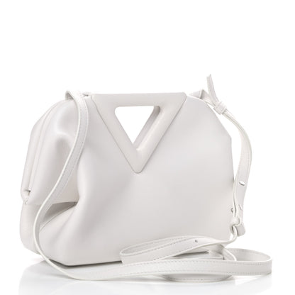 Bottega Veneta Calfskin Small The Point Triangle Bag Chalk 2 of 4