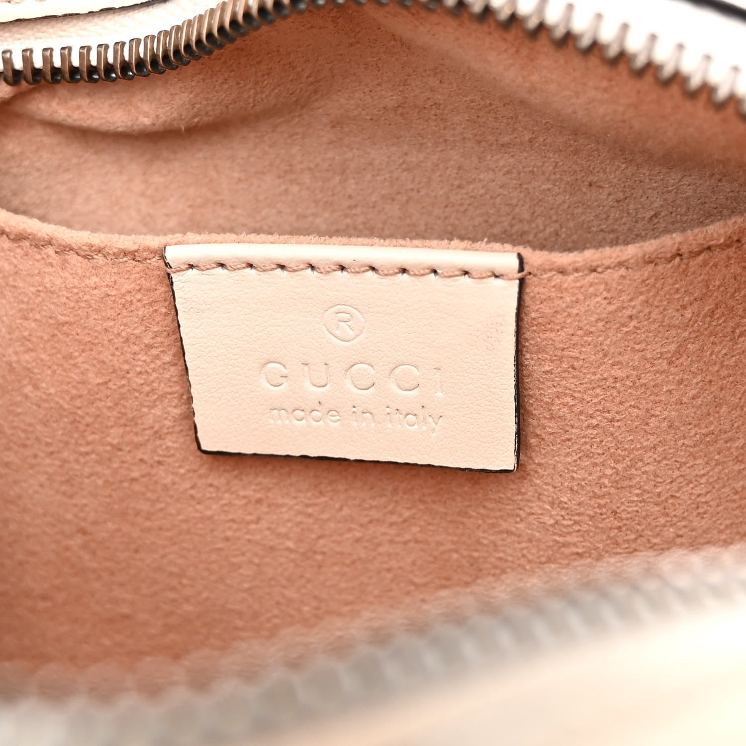 Gucci Calfskin Matelasse Mini GG Marmont Chain Shoulder Bag White 6 of 10