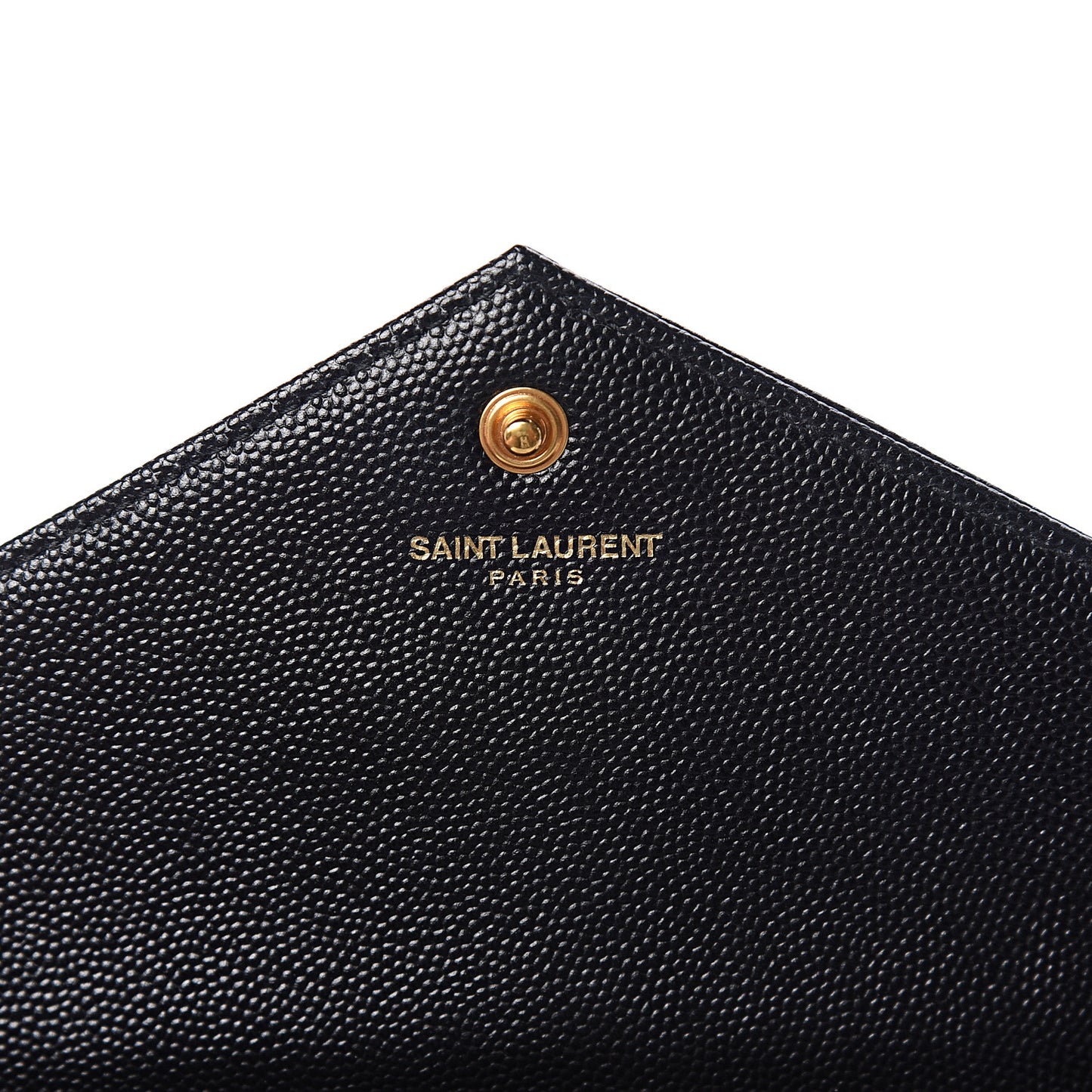 Grain De Poudre Matelasse Chevron Monogram Chain Wallet Black