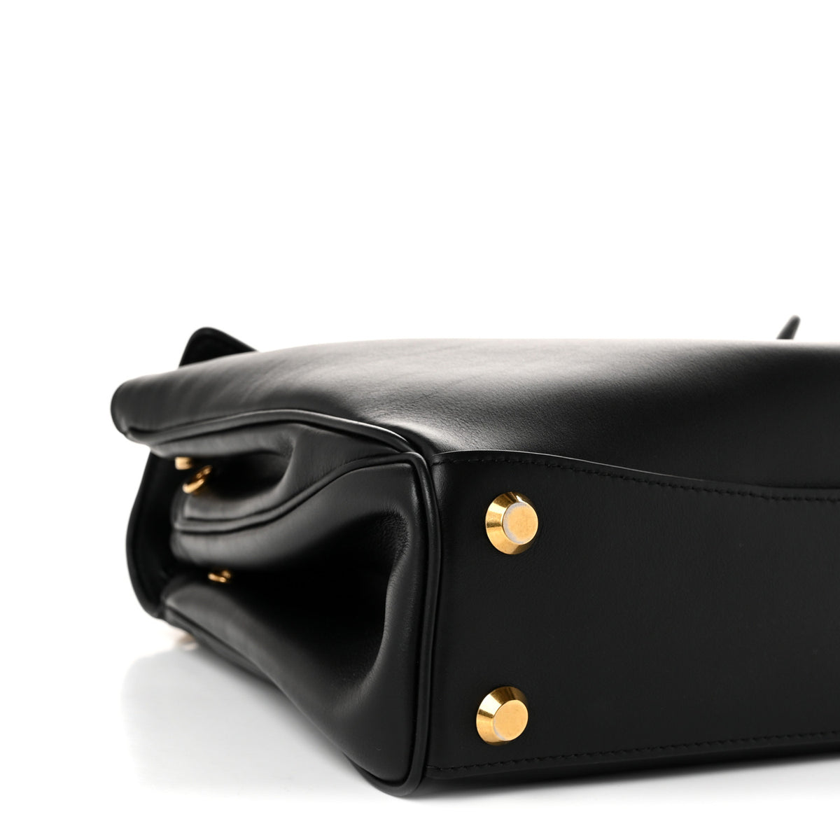 Balenciaga Natural Smooth Calfskin Medium Rodeo Top Handle Handbag Black 9 of 10