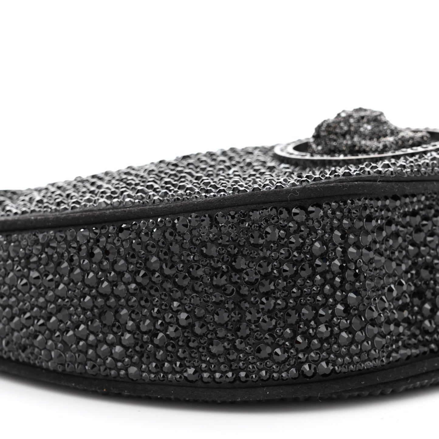 Crystal Repeat Mini Hobo Black