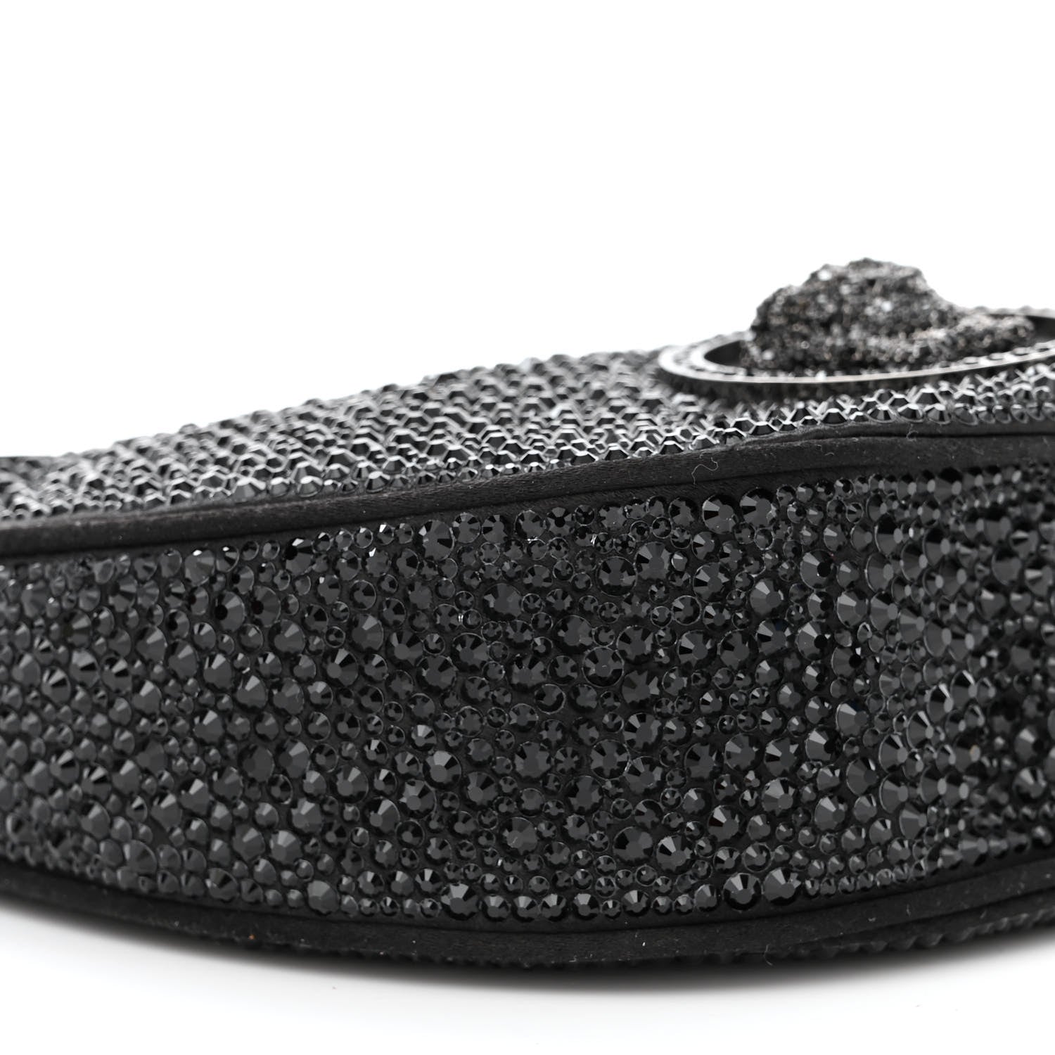 Versace Crystal Repeat Mini Hobo Black 9 of 10