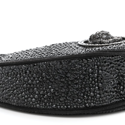 Versace Crystal Repeat Mini Hobo Black 9 of 10