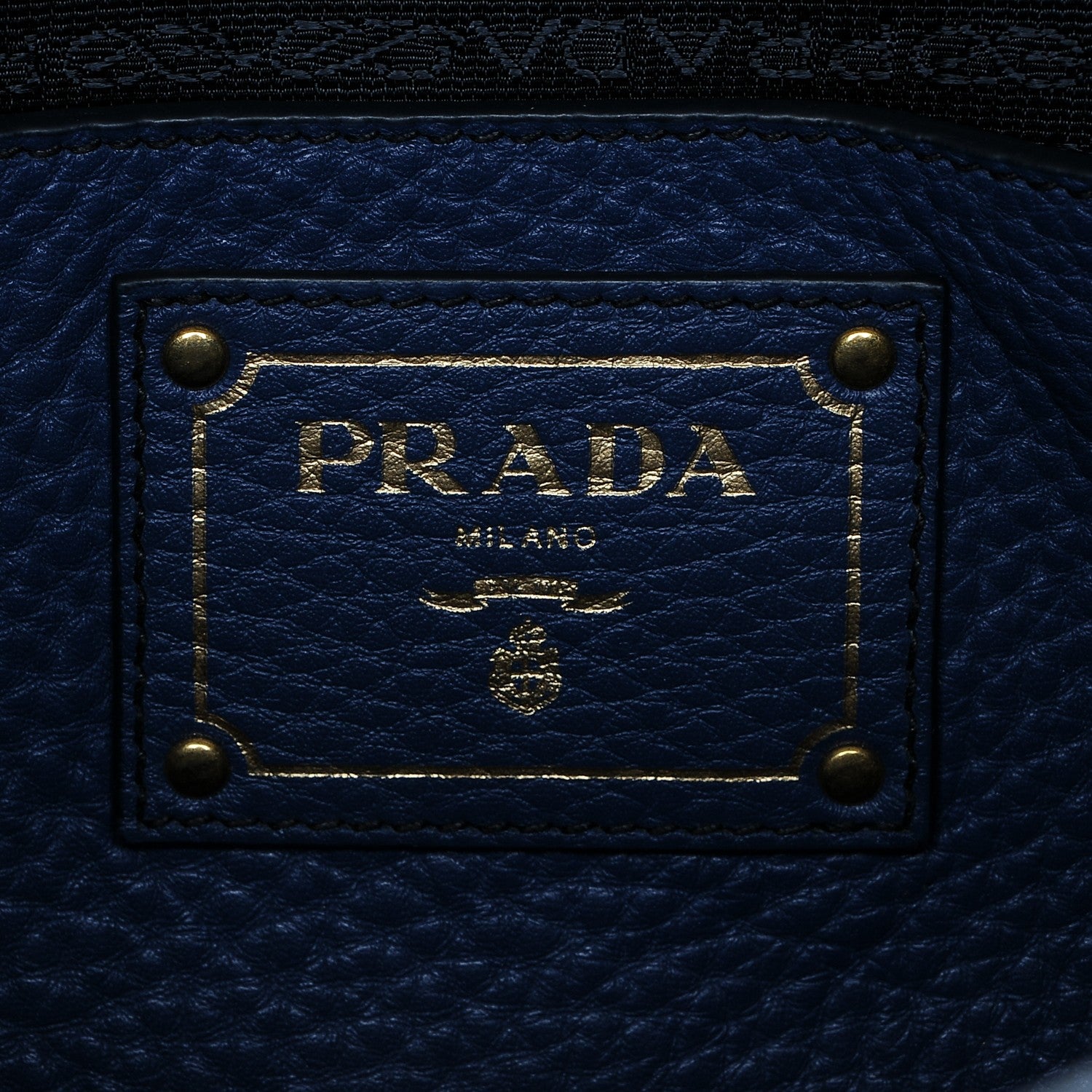 Prada Vitello Daino Tote Bluette 6 of 7