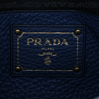 Prada Vitello Daino Tote Bluette 6 of 7