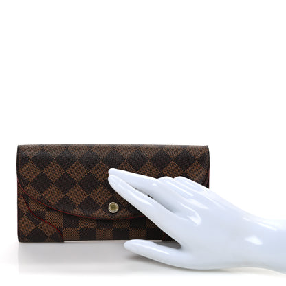 Louis Vuitton Monogram Emilie Wallet Red 2 of 6