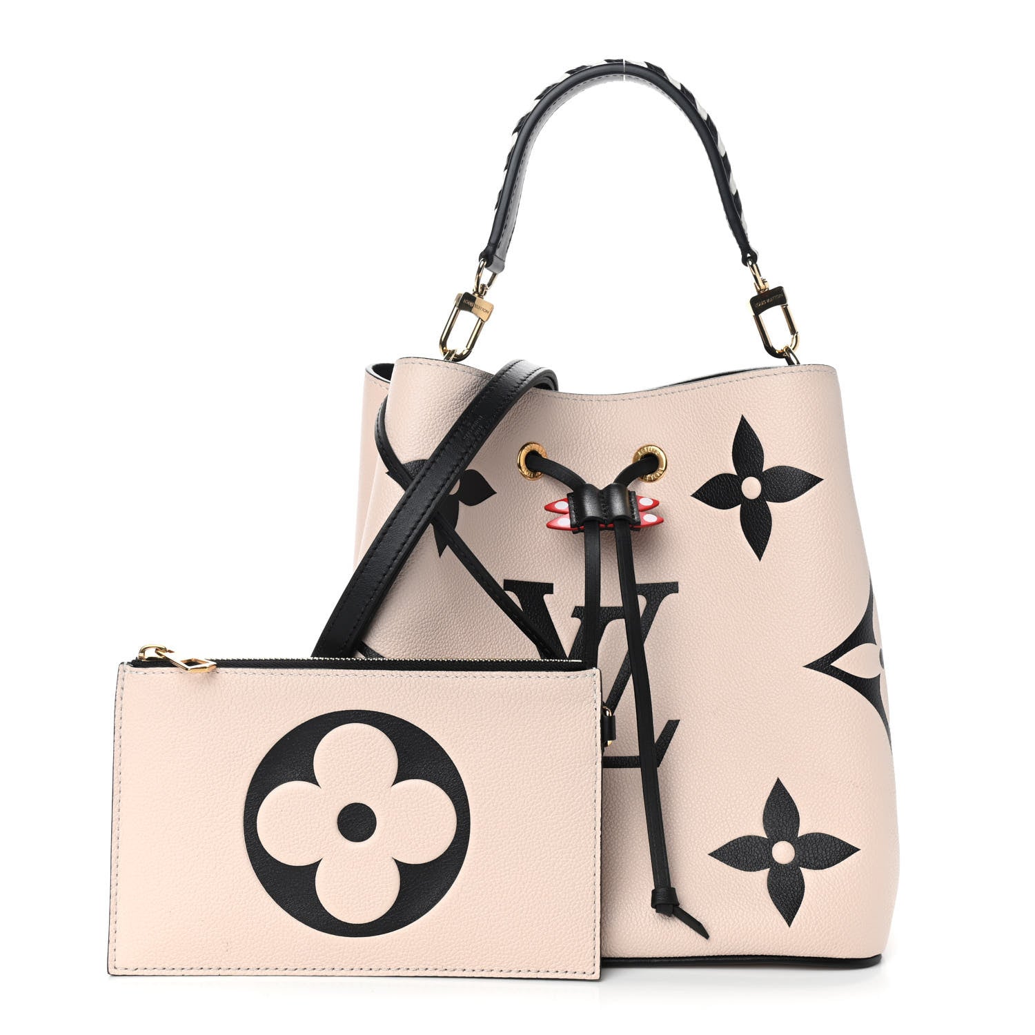 Louis Vuitton Empreinte Monogram Giant Crafty Neonoe MM Creme Black 1 of 8