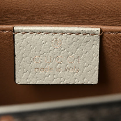 Gucci GG Supreme Monogram Berry Textured Dollar Calfskin Small Padlock Shoulder Bag Beige Ebony Light Copper Mystic White 6 of 10