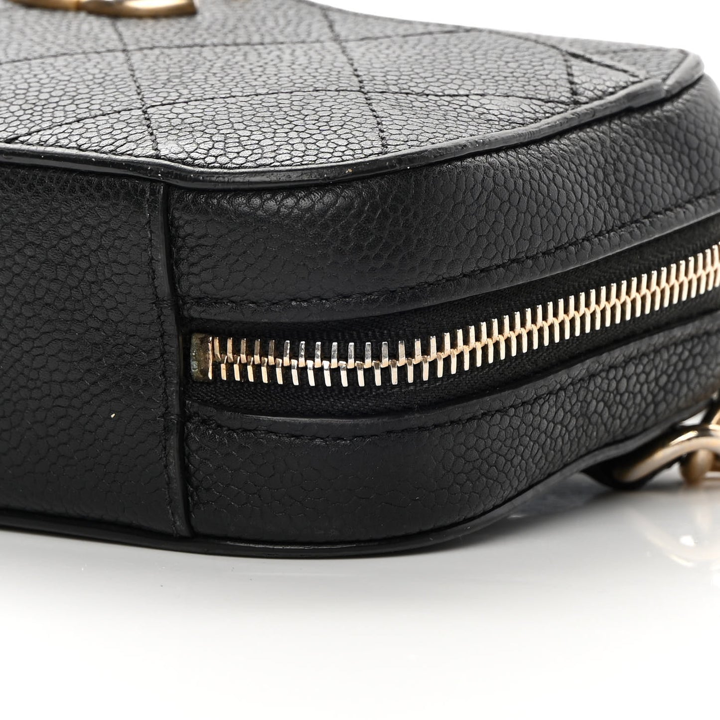 Caviar Quilted Waist Bag Black