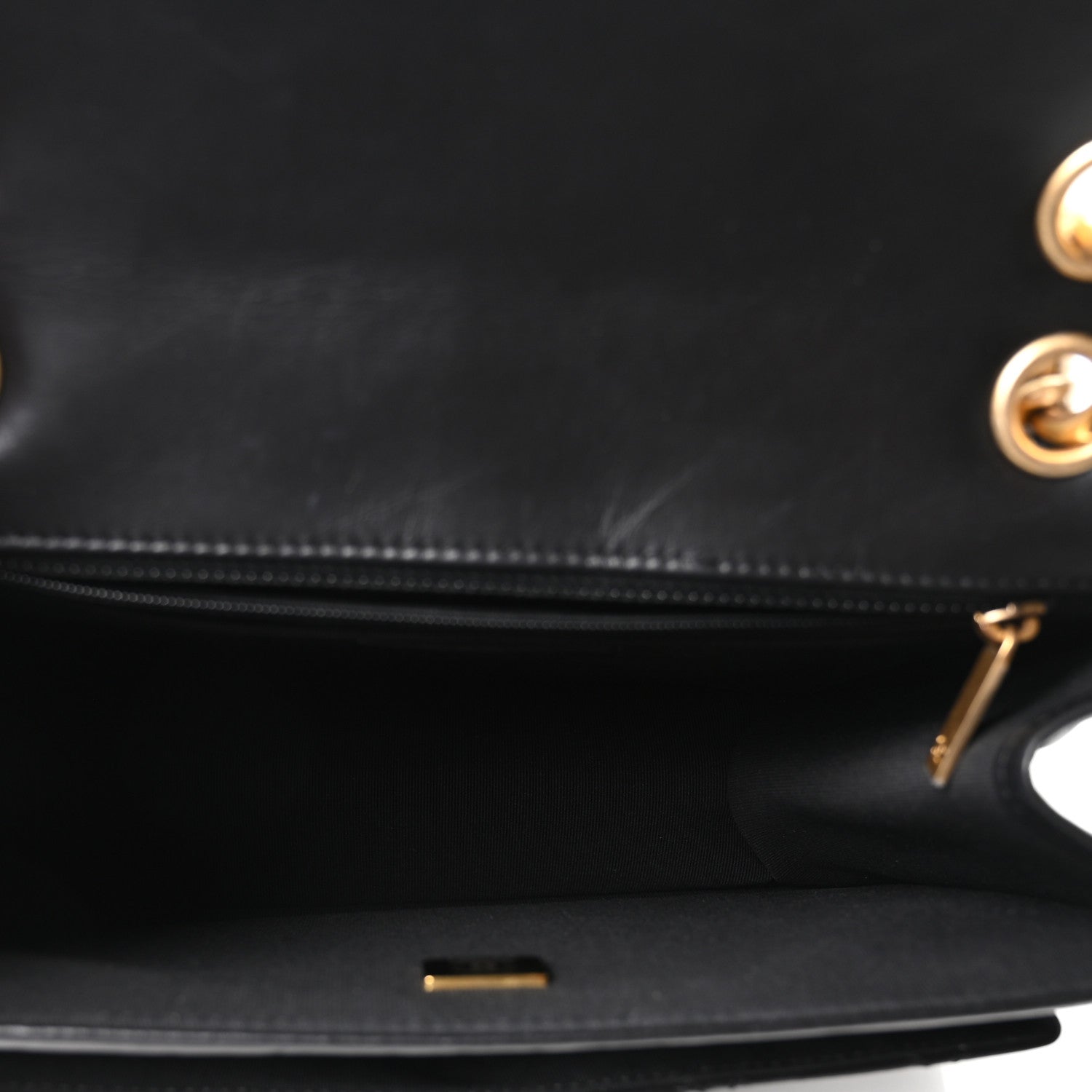 Chanel Aged Calfskin Quilted Double You Backpack Black 4 of 10