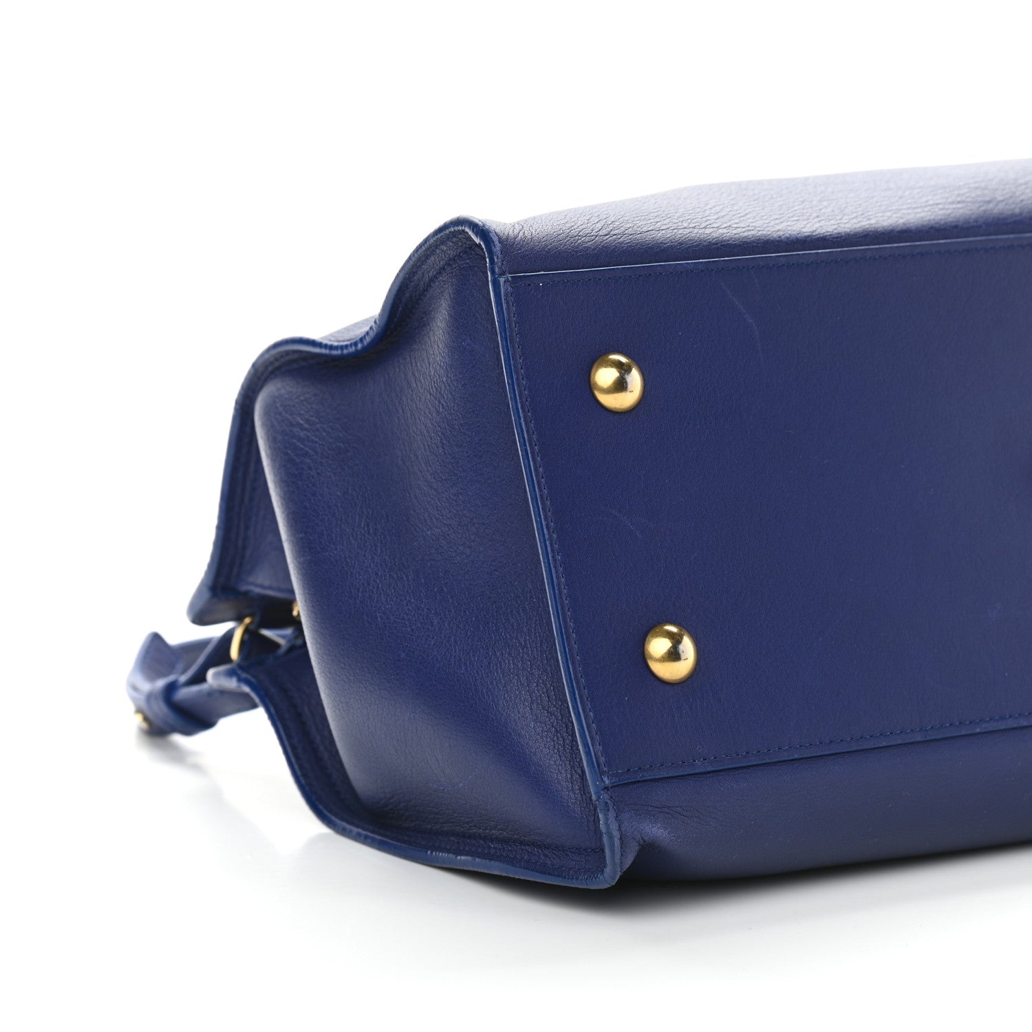 Saint Laurent Calfskin Small Classic Y Cabas Navy 9 of 15