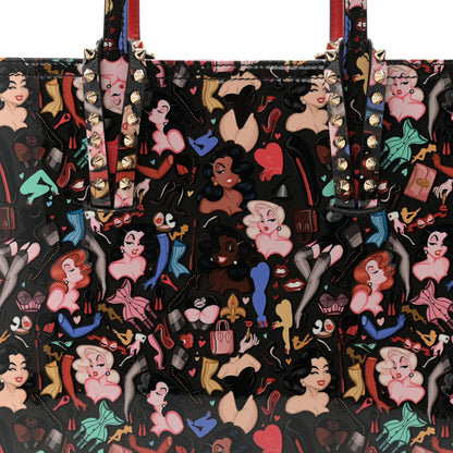 Christian Louboutin Patent Calfskin Small Dita Cabata Tote Black 9 of 11