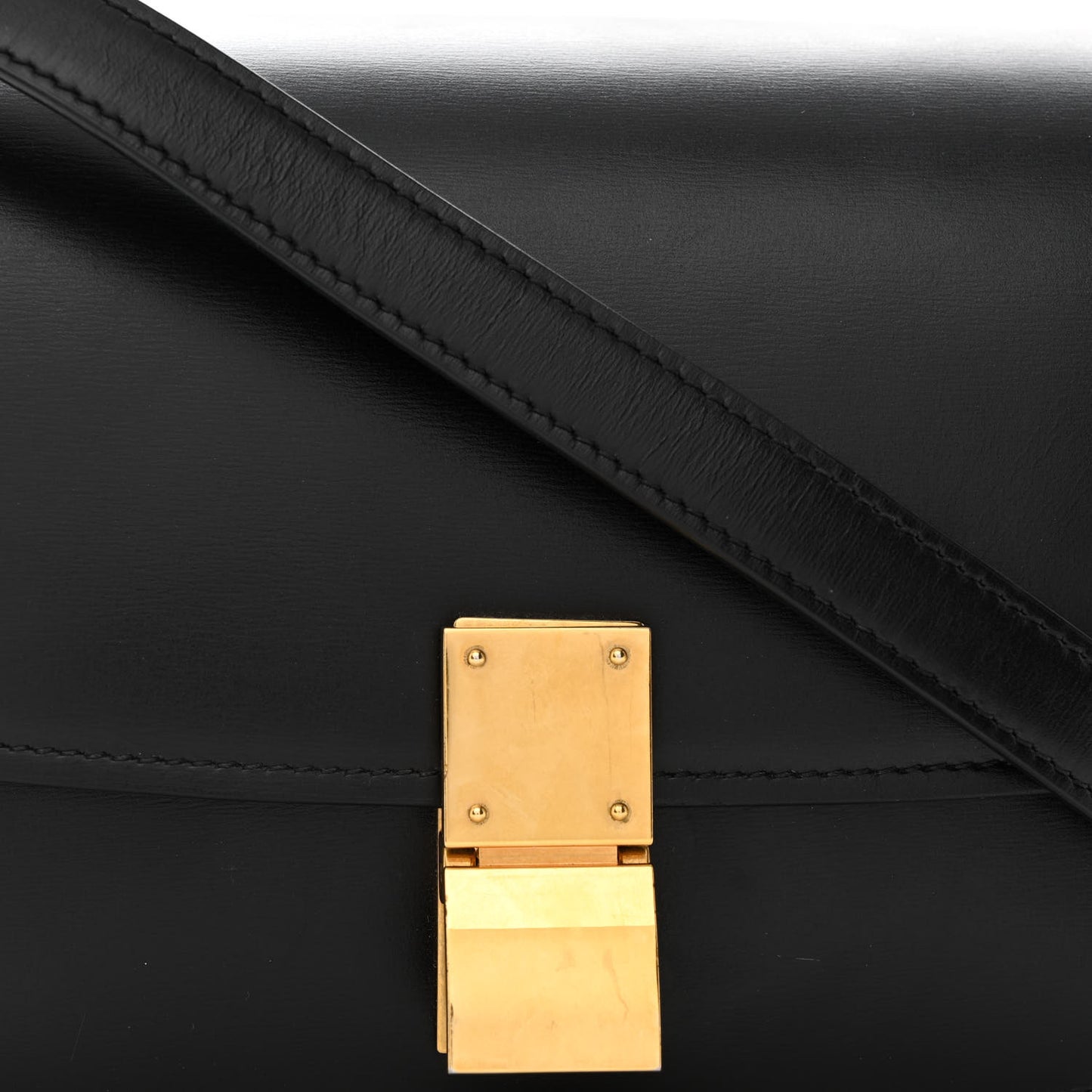 Box Calfskin Small Classic Box Flap Bag Black