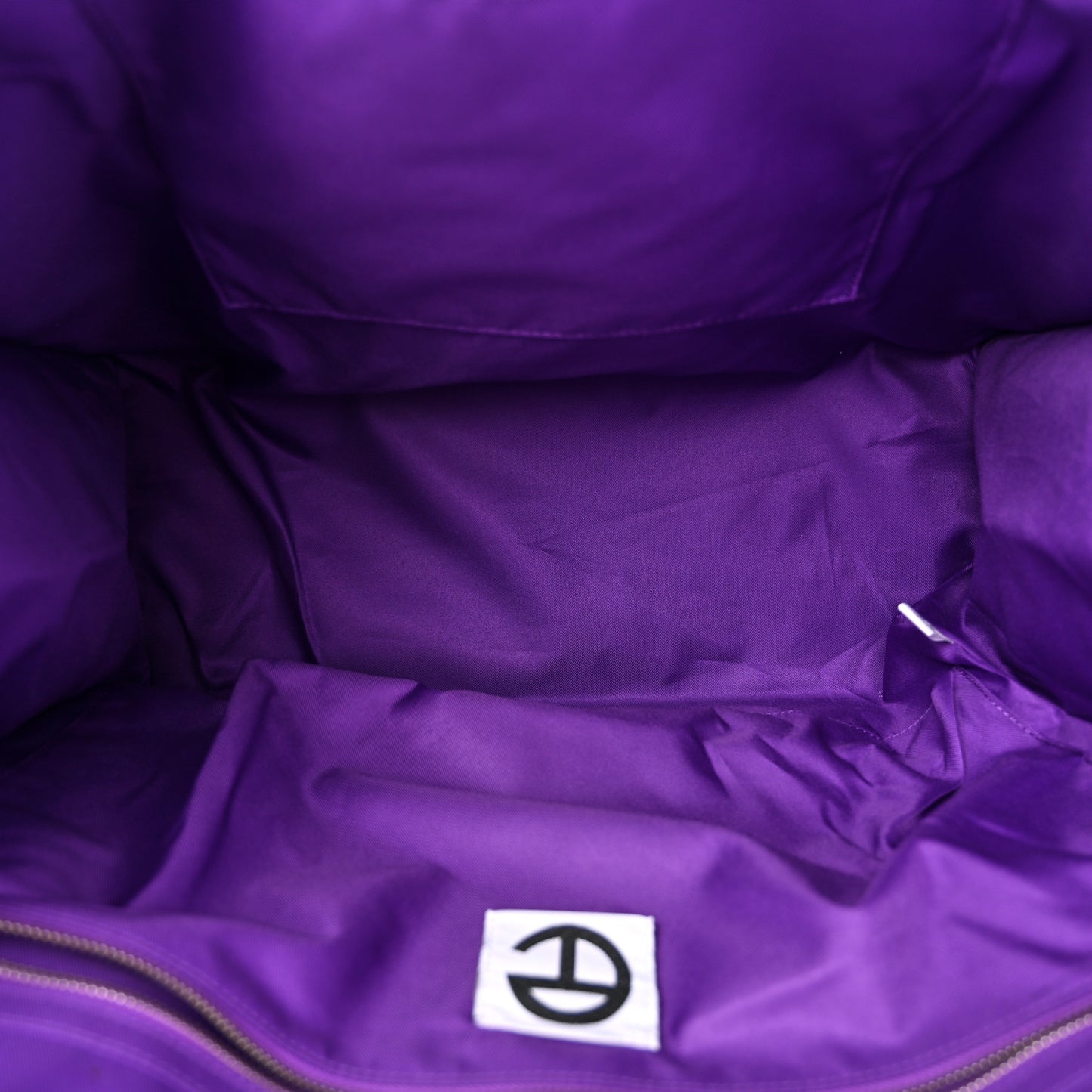 Vegan Leather Large Shopping Bag Grape