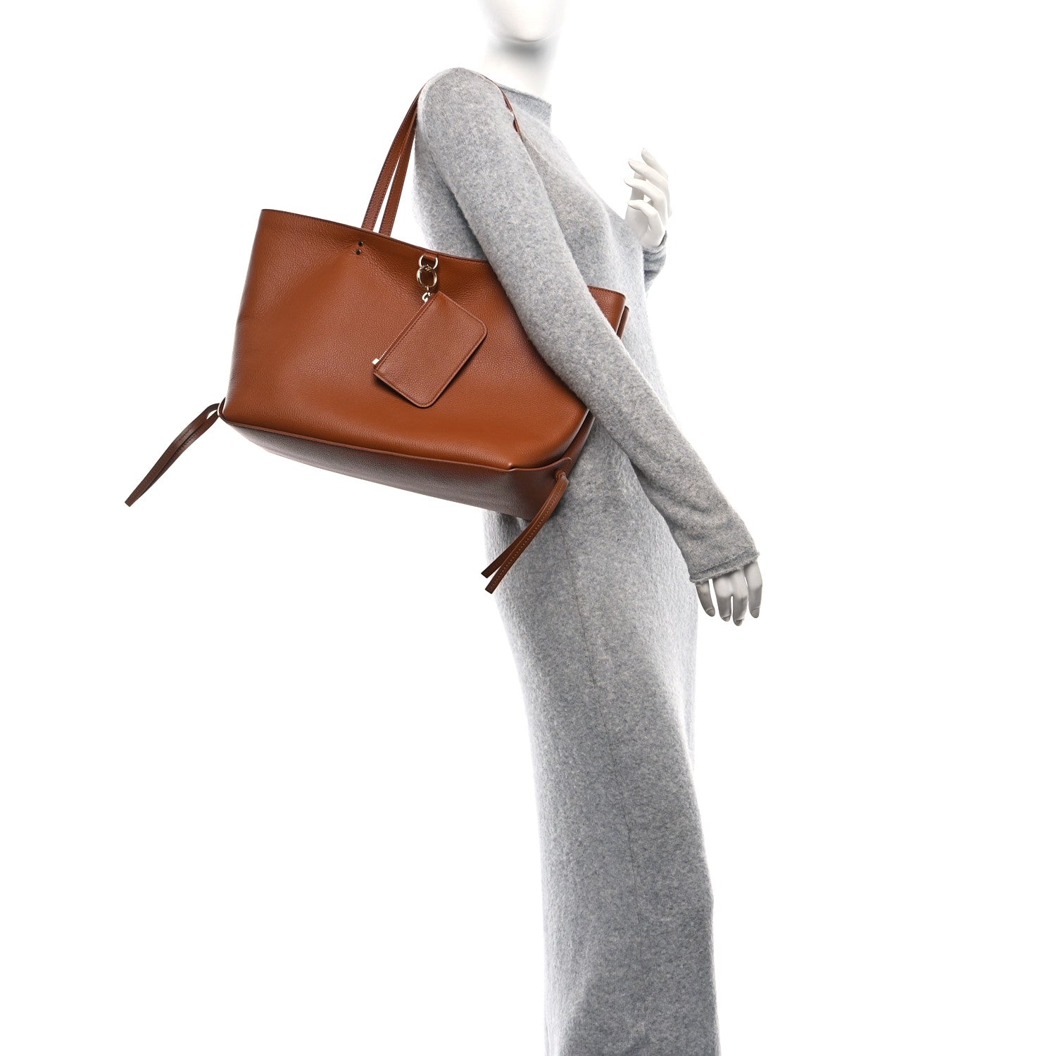 Chloe Calfskin Medium East West Sense Tote Tan 2 of 12