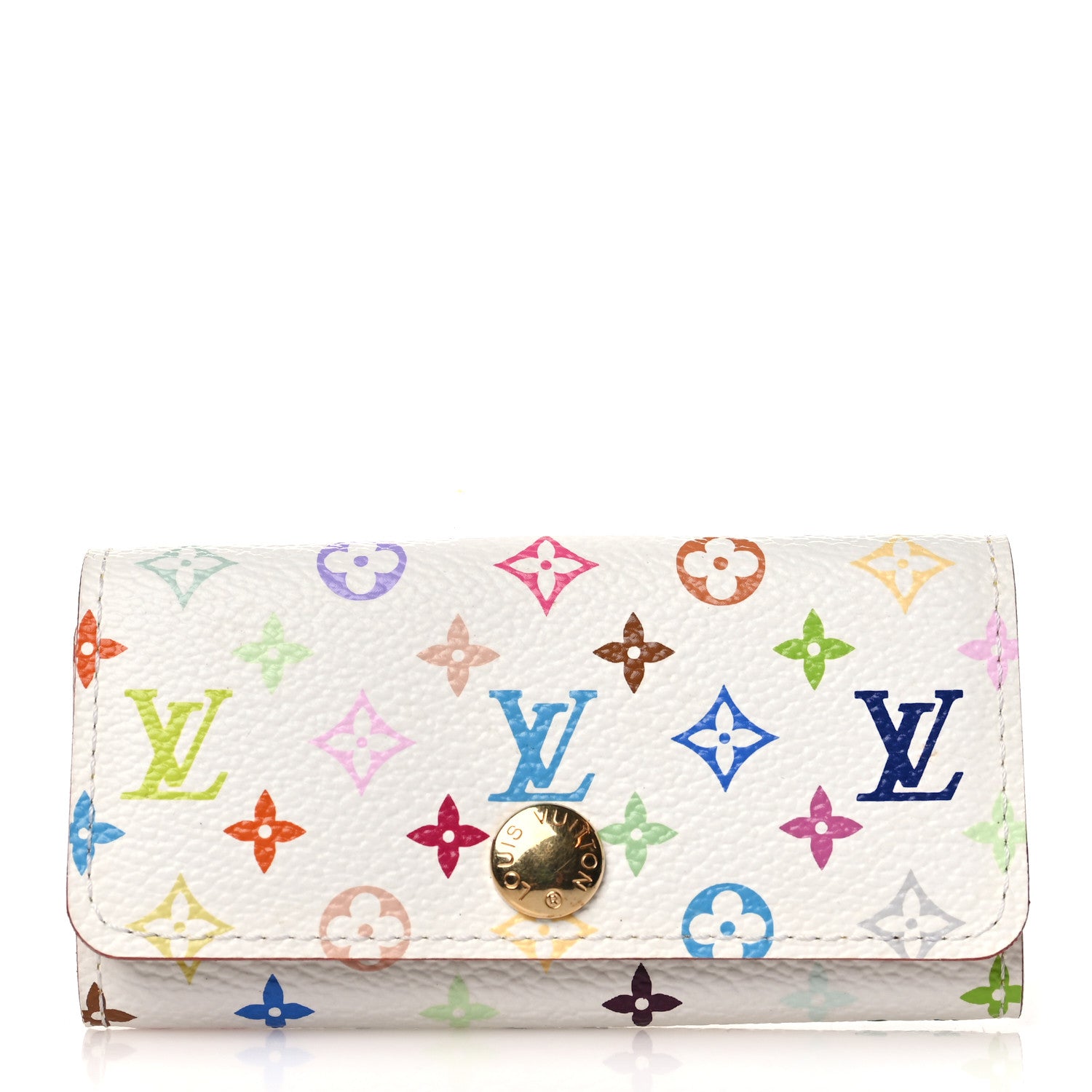 Louis Vuitton Monogram Multicolor Multicles 4 Key Holder White 1 of 6
