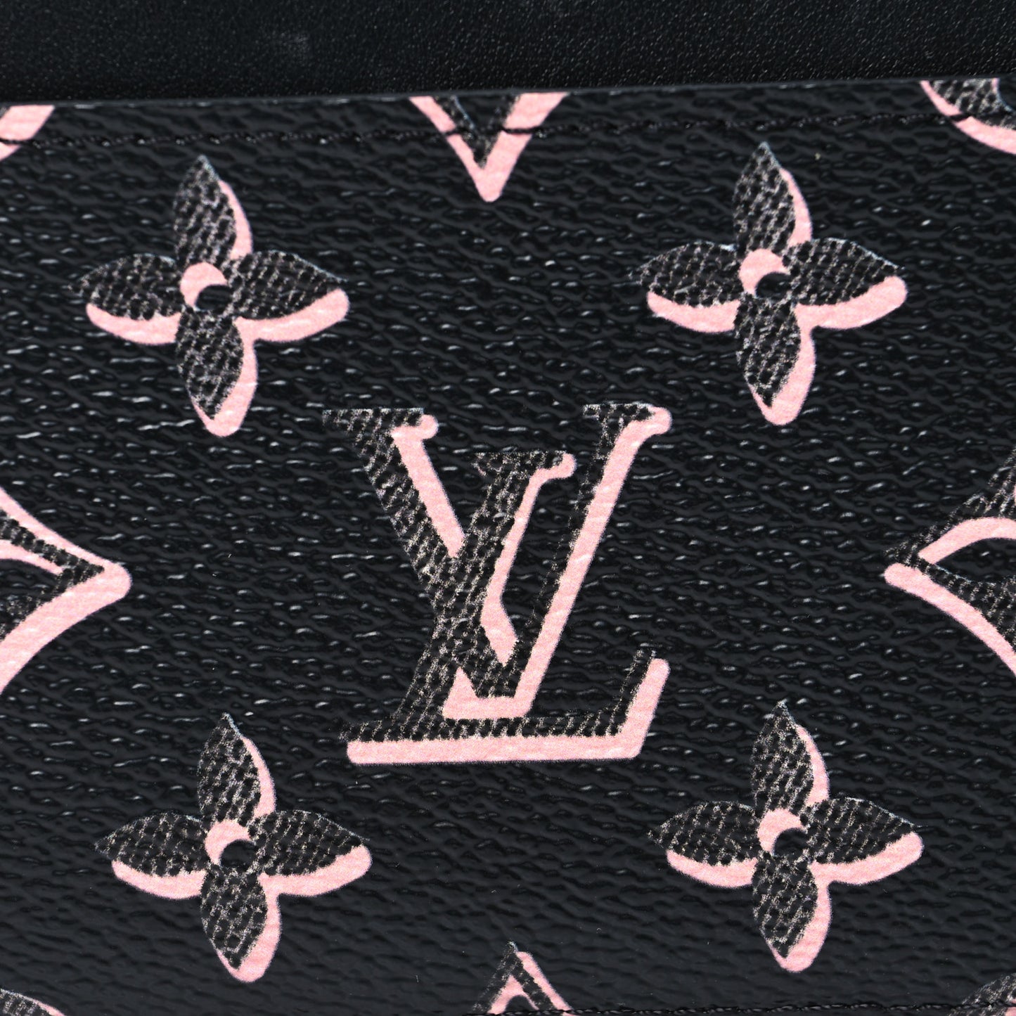 Monogram Fall for You LV Side-Up Card Holder Black