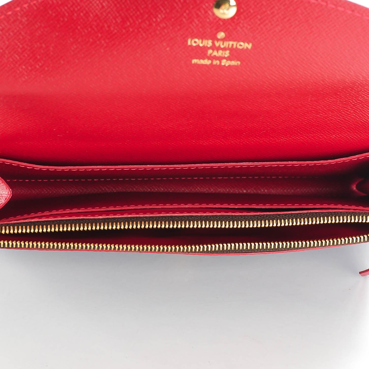 Louis Vuitton Damier Ebene Caissa Wallet Cherry 5 of 7