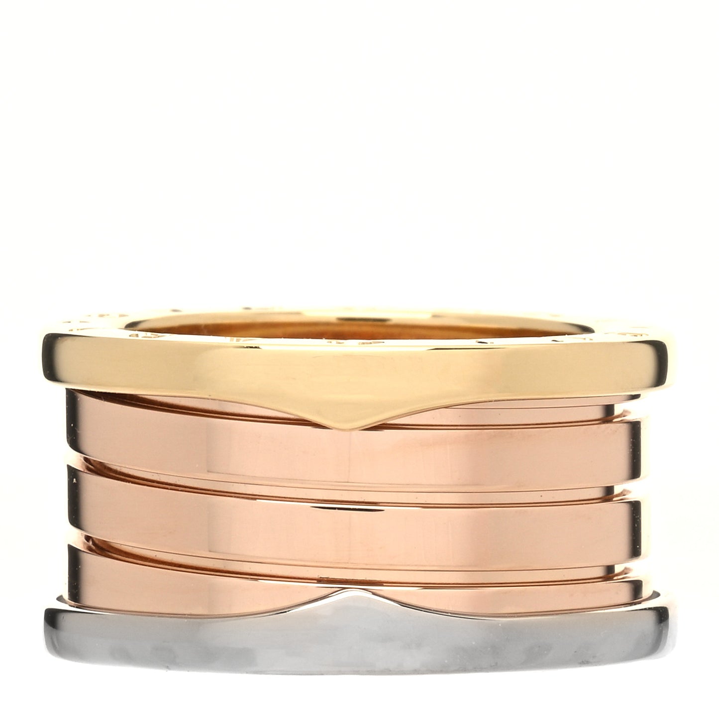18K Rose White Yellow Gold B.Zero1 Four-Band Ring 51 5.75