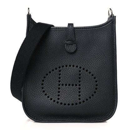 Hermes Taurillon Clemence Evelyne TPM Black 1 of 9