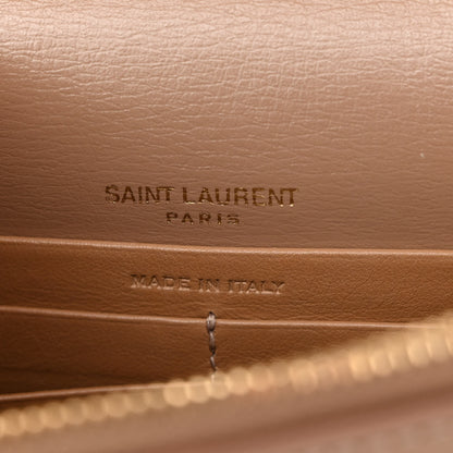Saint Laurent Calfskin Monogram Sunset Chain Wallet Nude Powder 6 of 9