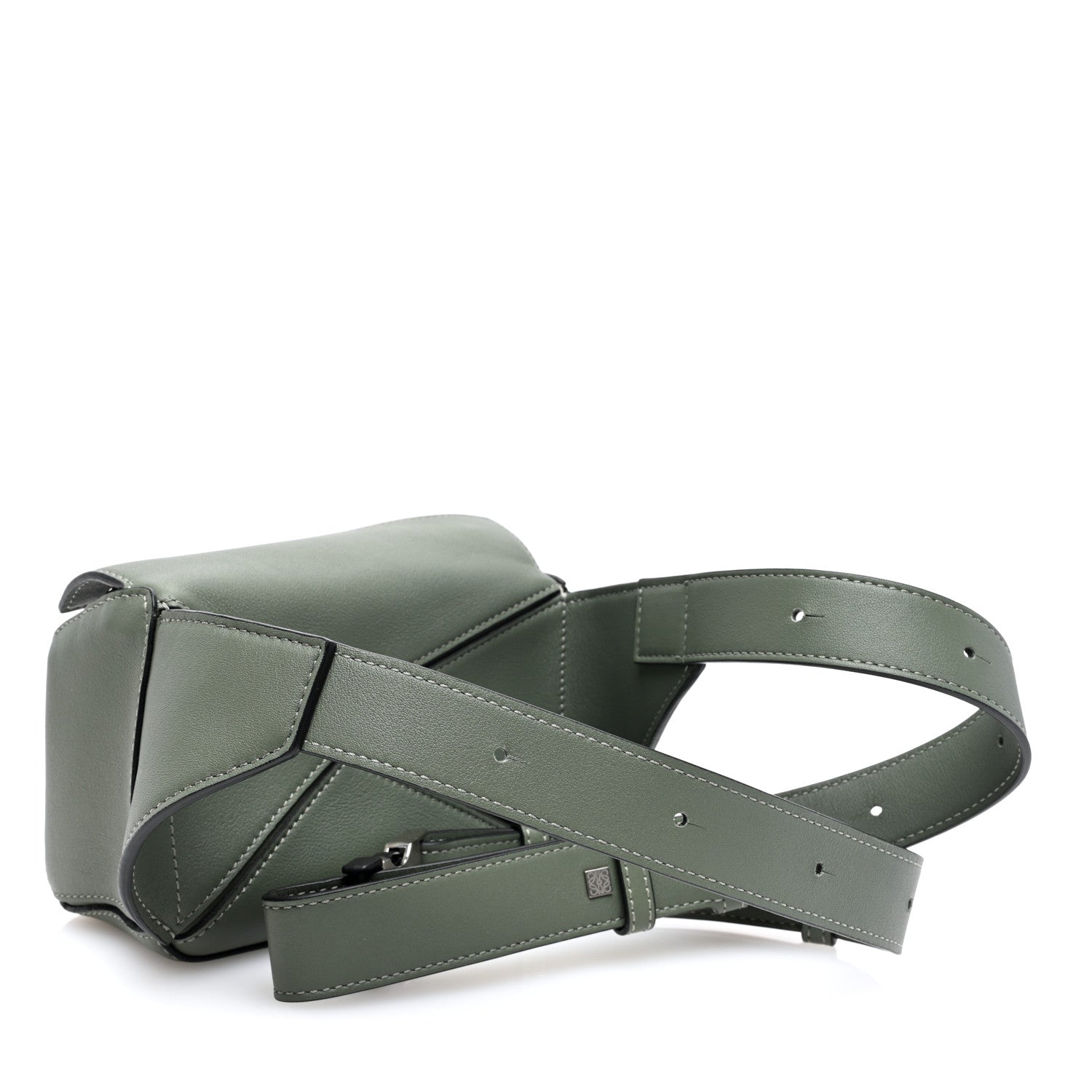 Loewe Calfskin Mini Puzzle Bumbag Dark Sage 3 of 8