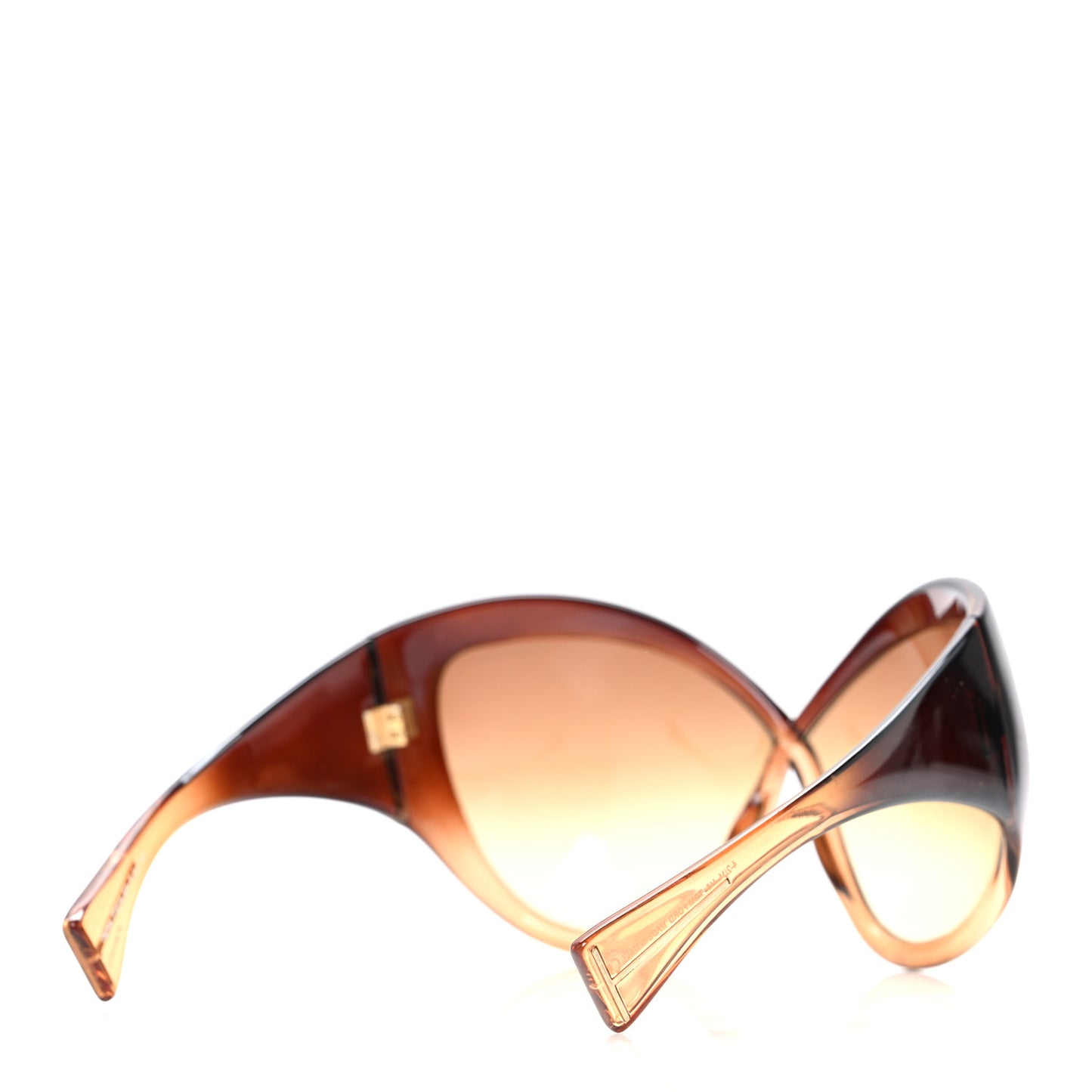 Daphne Oversized Sunglasses FT0219 Gold Translucent
