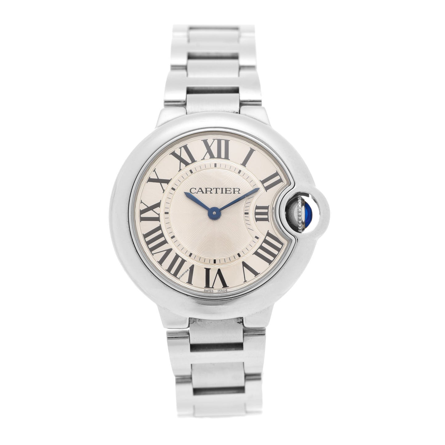 Stainless Steel 33mm Ballon Bleu De Cartier Quartz Watch