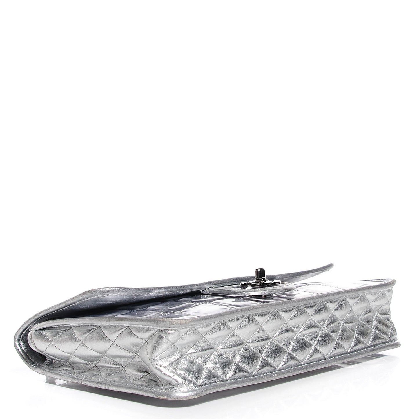 Vinyl Large Ice Cube Flap Silver