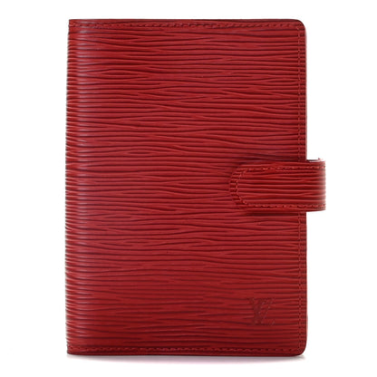 Louis Vuitton Epi Small Ring Agenda Cover Castillan Red 1 of 10