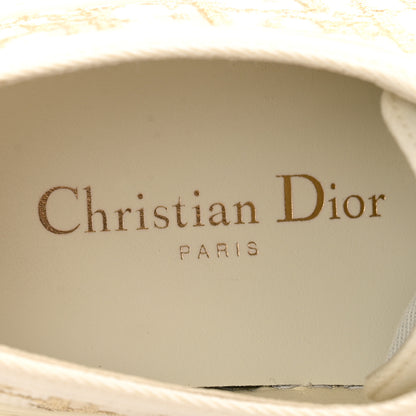 Christian Dior Canvas Oblique Walk'N'Dior Low Top Sneakers 38.5 Pale Gold 6 of 11
