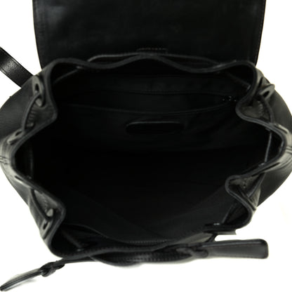 Chanel Lambskin CC Drawstring Backpack Black 4 of 9