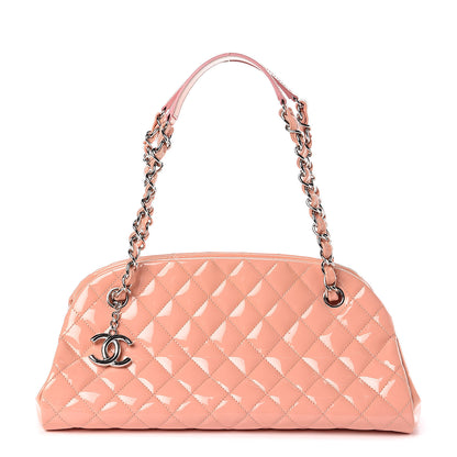 Chanel Patent Quilted Medium Just Mademoiselle Pink 1 of 10