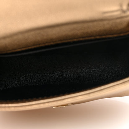 Bulgari Metallic Calfskin Serpenti Cabochon Micro Bag Gold 5 of 9