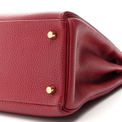 Hermes Togo Kelly Retourne 28 Rouge Grenat 10 of 11