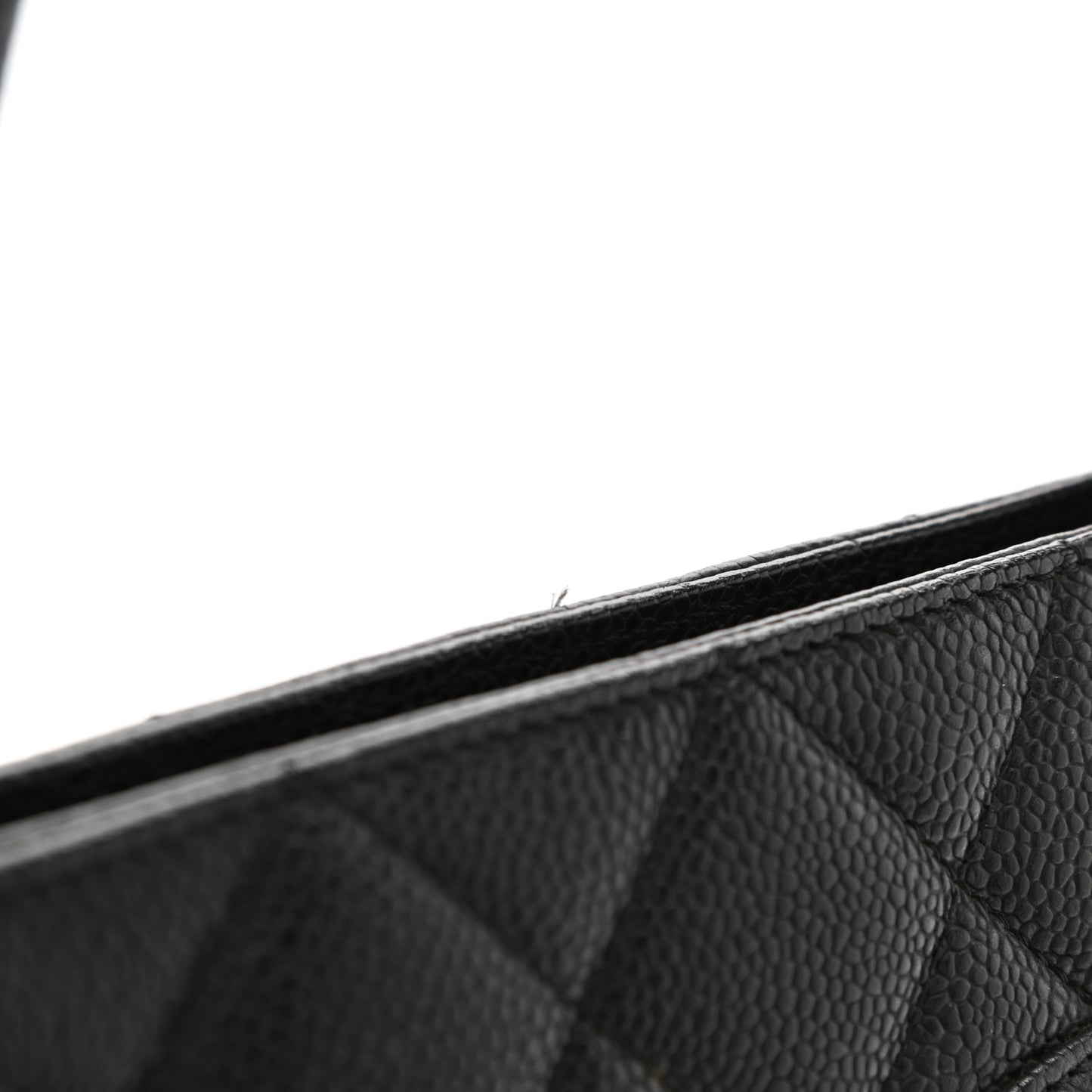 Caviar Quilted Medallion Tote Black