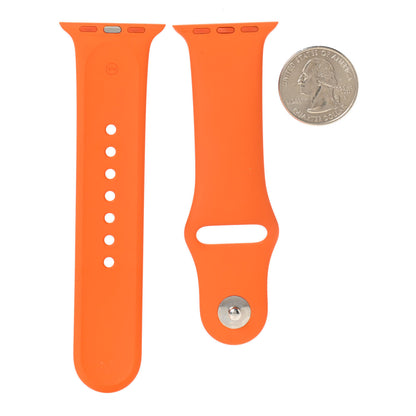 Hermes Silicone 42mm Apple Sports Watch Single Tour Band Orange 2 of 3