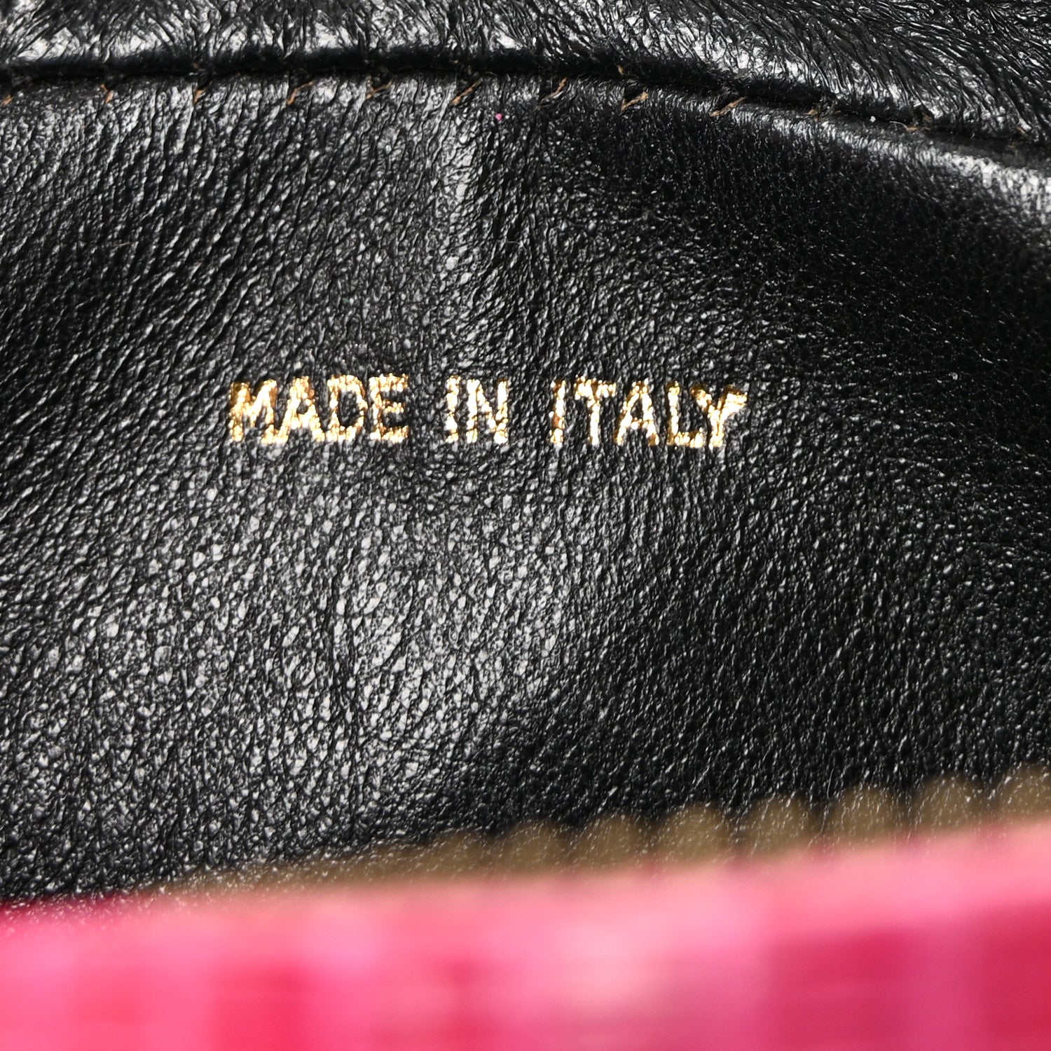 Chanel Lizard Quilted Tassel Clutch Pink 7 of 9