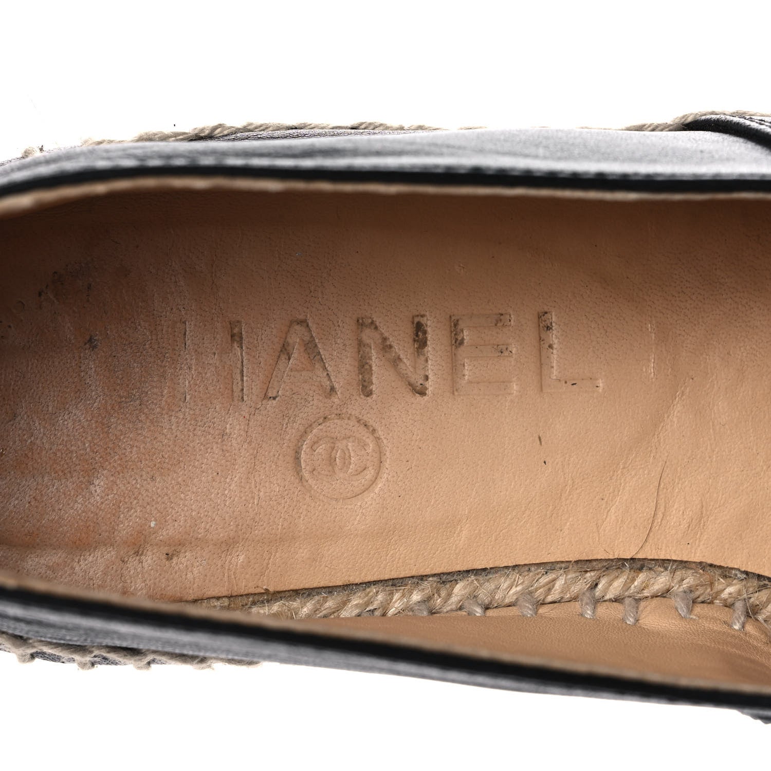 Chanel Lambskin CC Espadrilles 37 Black 8 of 9