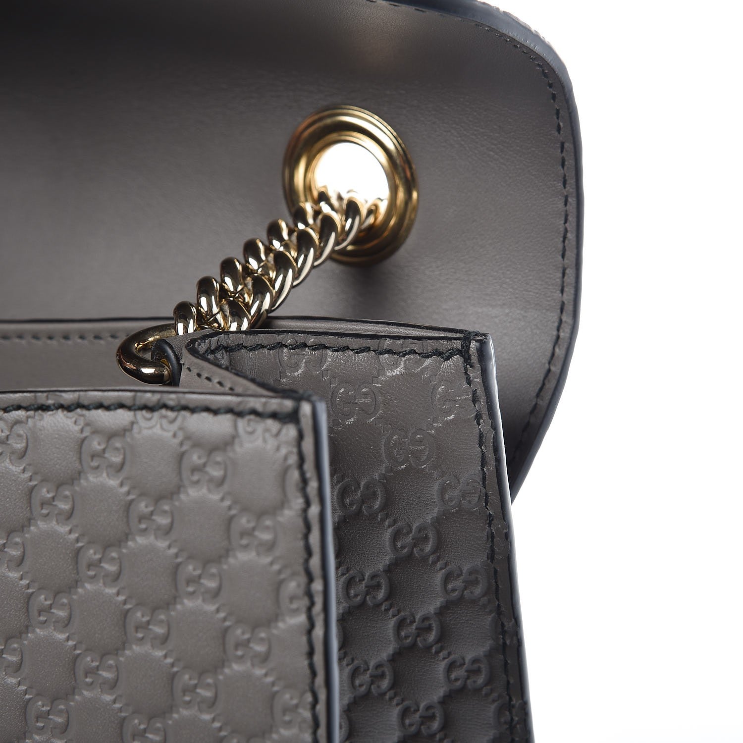 Gucci Soft Microguccissima Medium Emily Chain Shoulder Bag Loess 9 of 9