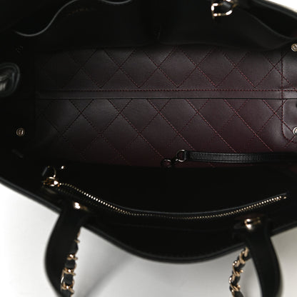Chanel Calfskin Large Serial Shopper Tote Black 5 of 10