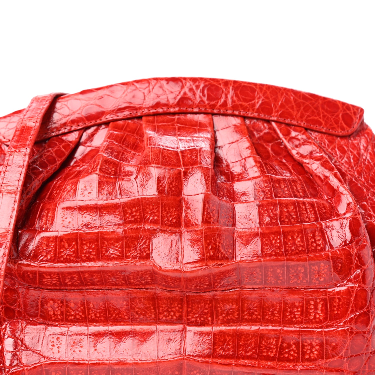 Nancy Gonzalez Crocodile Crossbody Bag Red 9 of 9