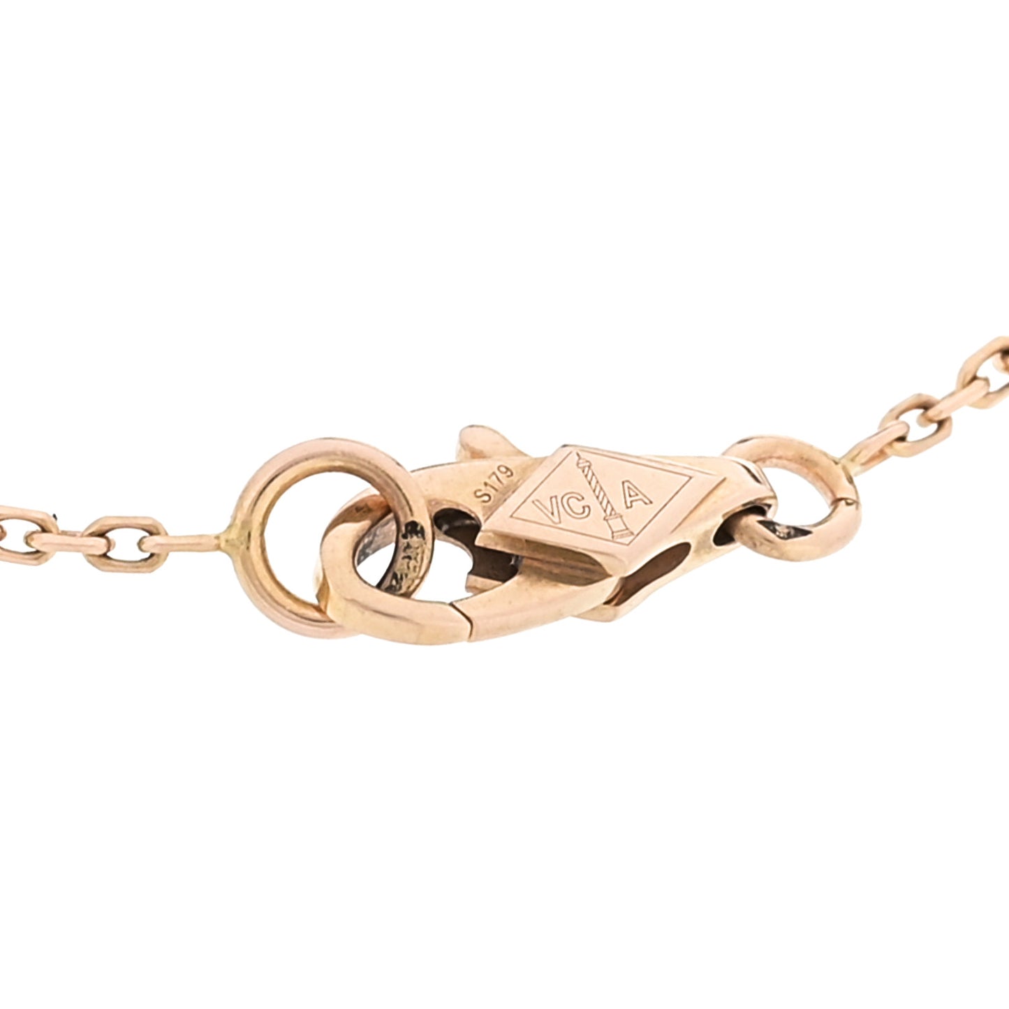 18K Rose Gold Carnelian Sweet Alhambra Bracelet