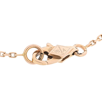 Van Cleef & Arpels 18K Rose Gold Carnelian Sweet Alhambra Bracelet 3 of 5
