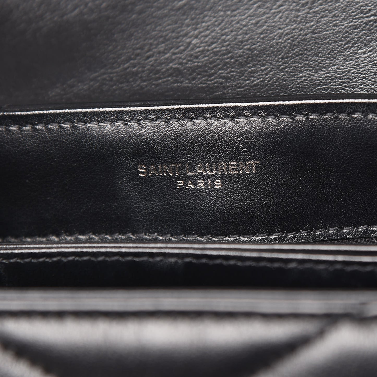 Calfskin Y Quilted Monogram Toy Loulou Crossbody Bag Black
