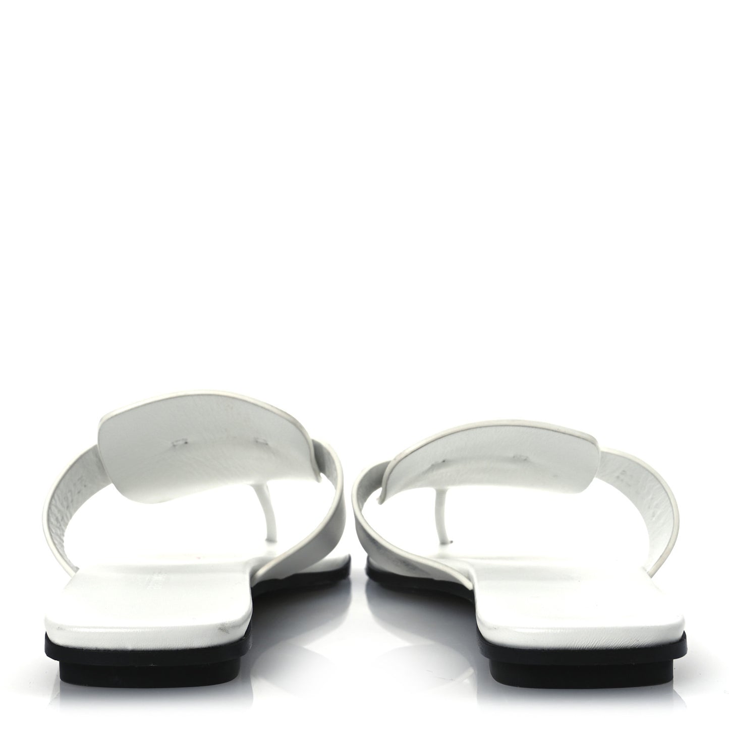Calfskin Womens Galerie Sandals 37.5 White