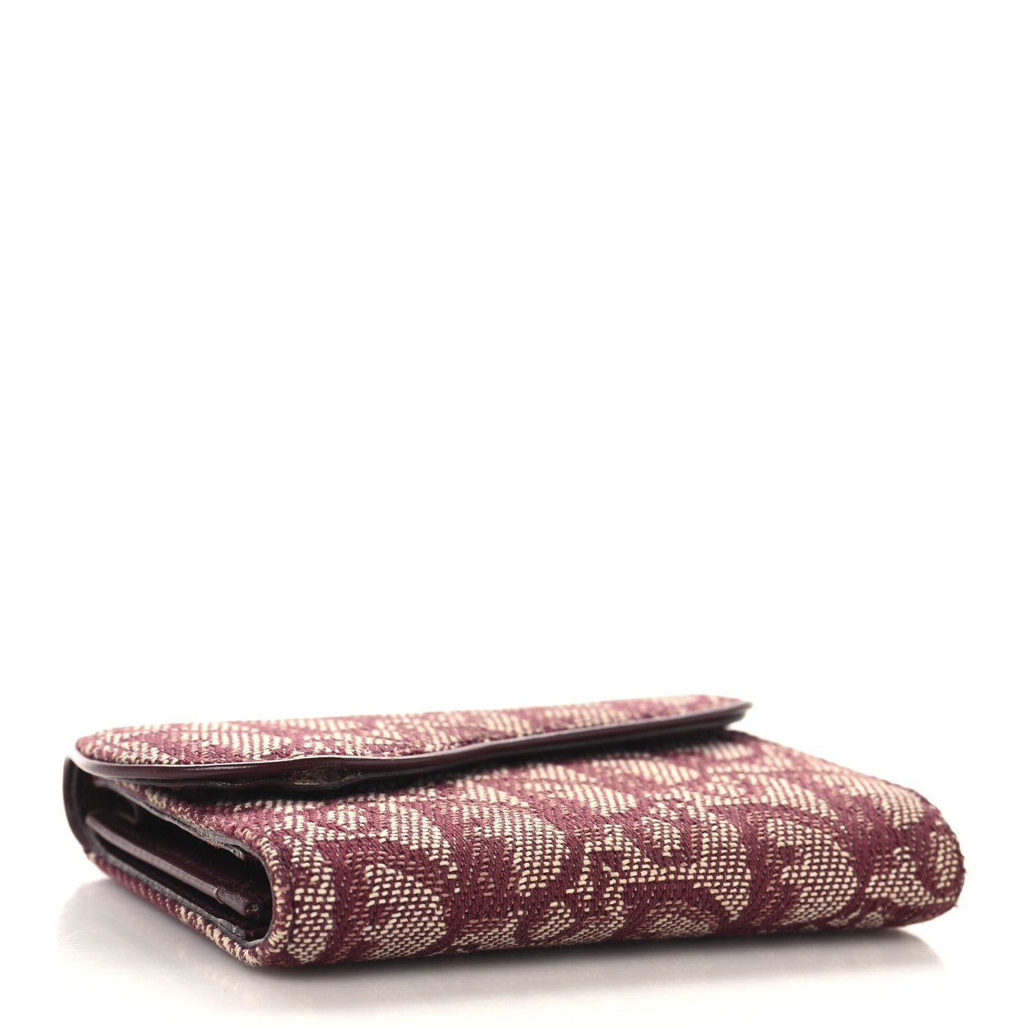 Christian Dior Monogram Compact Saddle Wallet Bordeaux 4 of 9